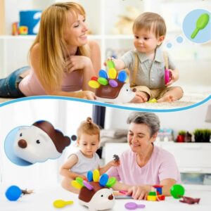 Montessori Sensory Hedgehog Toy for Toddler Fine Motor Activities