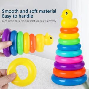 Montessori Rolling Ball Tower Stacking Toy for Baby Learning Activities