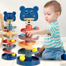 Montessori Rolling Ball Activity Toy for Baby Development Learning