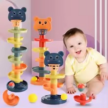 Montessori Rolling Ball Activity Toy for Baby Development Learning