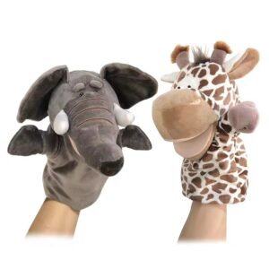 Soft Animal Finger Puppet Plush Toy for Baby Interactive Play