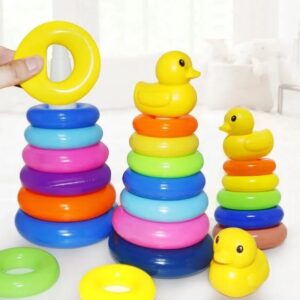 Montessori Rolling Ball Tower Stacking Toy for Baby Learning Activities