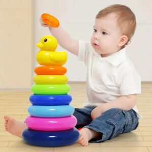 Montessori Rolling Ball Tower Stacking Toy for Baby Learning Activities