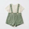 Suspender Shorts Set